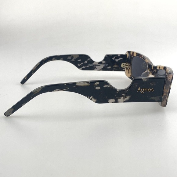 Agnes Piana-Dalmata Sunglasses mod AGN001 Rectangular Tortoise Cat Eye Polarized main image 6